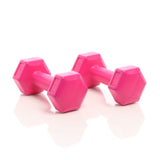 Dumbbell Set 2x500g Purple Nonskid Cementfilled Short Dumbbells