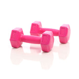 Dumbbell Set 2x500g Purple Nonskid Cementfilled Short Dumbbells