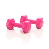 Dumbbell Set 2x500g Purple Nonskid Cementfilled Short Dumbbells