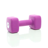 Neopren Short Dumbbell 10kg Purple Dumb-bell Nonskid Weight