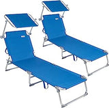 Sun Lounger 190 cm Garden Lounger Beach Lounger Aluminium