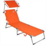 Sun Lounger 190 cm Garden Lounger Beach Lounger Aluminium