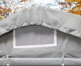 1.6x2.4m Motor Bike Shed   Tent garage, PVC tarpaulin, gray,