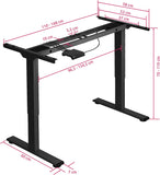 Metal table frame | Height-adjustable home & office computer desk