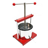 Fruit press Wine press steel 6 l stainless steel basket