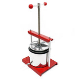Fruit press Wine press steel 6 l stainless steel basket