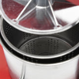Fruit press Wine press steel 6 l stainless steel basket