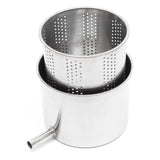 Fruit press Wine press steel 6 l stainless steel basket