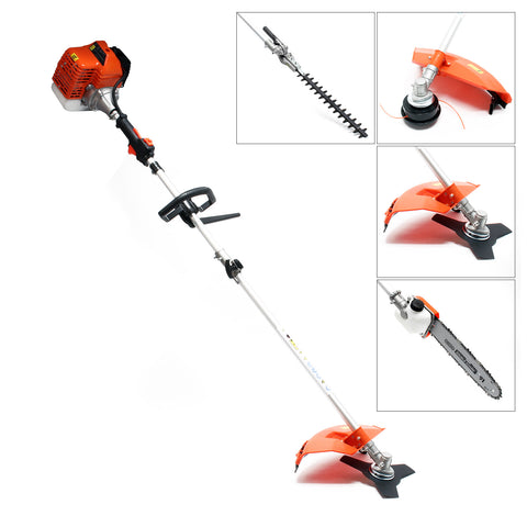 Petrol 1.76 HP Multi-Tool 5-in-1 including Hedge Trimmer, Brushcutter, String Trimmer and Pole Saw