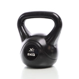 LUXTRI Kettlebell Black 8kg Cement-filled Dumbbell Round Weightlifting