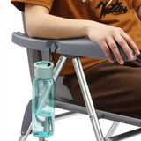 Set of 2 Aluminium Garden Chair High Back