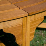 Garden Bench Weatherproof Eucalyptus  Diameter 190 cm Load Capacity 160 kg per Seat Pre-Oiled Garden Tree Bench Round Bench