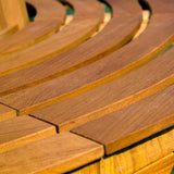 Garden Bench Weatherproof Eucalyptus  Diameter 190 cm Load Capacity 160 kg per Seat Pre-Oiled Garden Tree Bench Round Bench