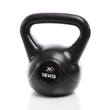 Kettlebell Black 12kg Cementfilled Dumbbell Round Weightlifting