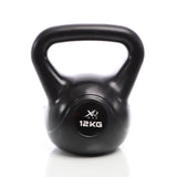 Kettlebell Black 12kg Cementfilled Dumbbell Round Weightlifting