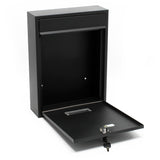 Design Mailbox V10 black Letterbox Postbox Pillar Letter Mail Box