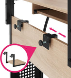 computer desk Fife | with 4 tiers including keyboard tray & rolling castors