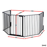 Fireguard XL 300cm Steel Protective Grating Children Door Wall Mounts