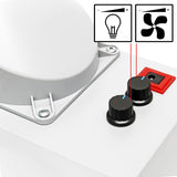 Suction system 9m³/min LED lighting Adjustable double fan