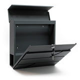 Design Mailbox V14 anthracite Letterbox Postbox Pillar Letter Mail Box