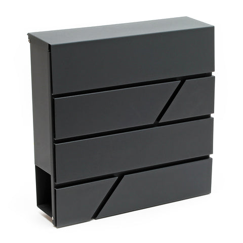 Design Mailbox V14 anthracite Letterbox Postbox Pillar Letter Mail Box
