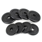 Dumbbell Set 20kg 8 Cast Iron Hand Weight Plates Carrying Case
