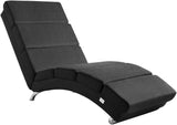 Relaxing Lounger London Living Room Ergonomic 186 x 55 cm Modern Recliner Chair