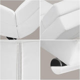 Relaxing Lounger London Living Room Ergonomic 186 x 55 cm Modern Recliner Chair