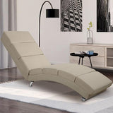 Relaxing Lounger London Living Room Ergonomic 186 x 55 cm Modern Recliner Chair