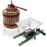 Quality 18L Fruit Press incl Pulp Bag and 7l Fruit Mill Crank Handle