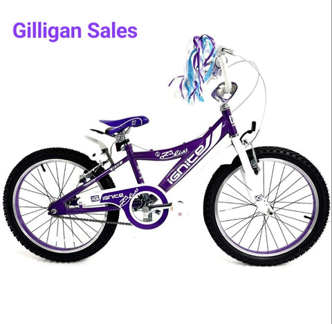 Kids Bliss 20" Wheel Bike 7 - 10 yrs  Purple
