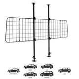 Dog guard for the car, infinitely adjustable height & width, model B