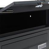 Multiple Letterbox 2x4 Slots Galvanised Steel Mailbox Anthracite