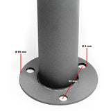 Multiple Letterbox 2x4 Slots Galvanised Steel Mailbox Anthracite