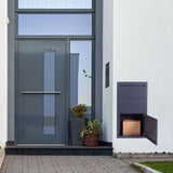 Parcel Box for Wall Fastening Anthracite Letterbox Home Parcel Pick-up