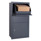 Parcel Box for Wall Fastening Anthracite Letterbox Home Parcel Pick-up