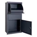 Parcel Box for Wall Fastening Anthracite Letterbox Home Parcel Pick-up
