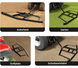 Tow-Behind Lawn Leveller 190x98 cm Adjustable Lawn Drag for Ride on , ATV for Gravel Driveway, Gardens and Farmland