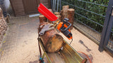 Foldable Saw Horse with Chainsaw Holder