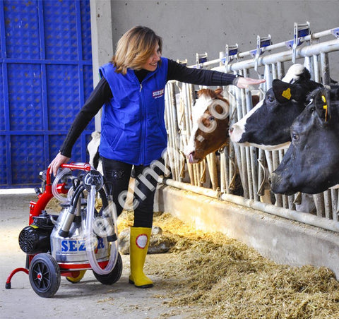 Sezer Portable Mini Milking Machine - Single cluster for Cows