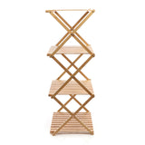 Foldable Bamboo Shelf 4-rack 40x33.5x93.5cm Bathroom Shelf