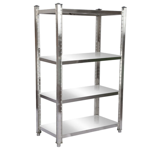 Stainless Steel Shelf 120x50x155cm with 4 Boards for Restaurants, etc.
