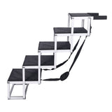Foldable pet stairs 6 steps dog stairs up to 68kg boarding aid