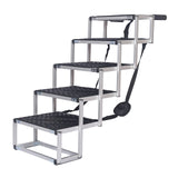 Foldable pet stairs 6 steps dog stairs up to 68kg boarding aid