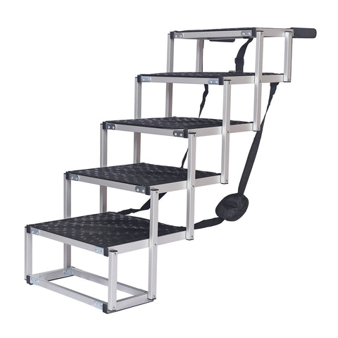 Foldable pet stairs 6 steps dog stairs up to 68kg boarding aid