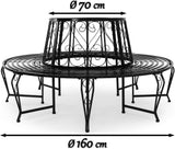 Tree Seat bench made of powder coated steel