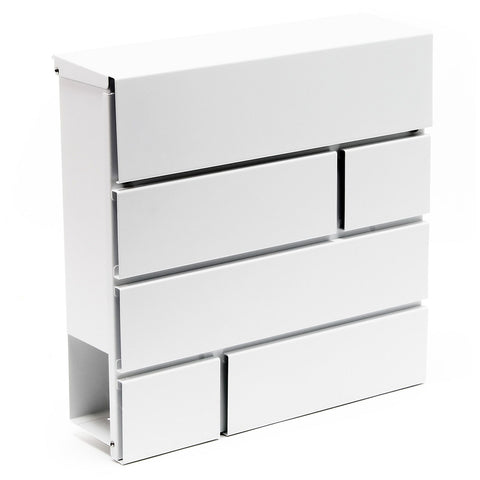 Design Mailbox V15 white Letterbox Postbox Pillar Letter Mail Box