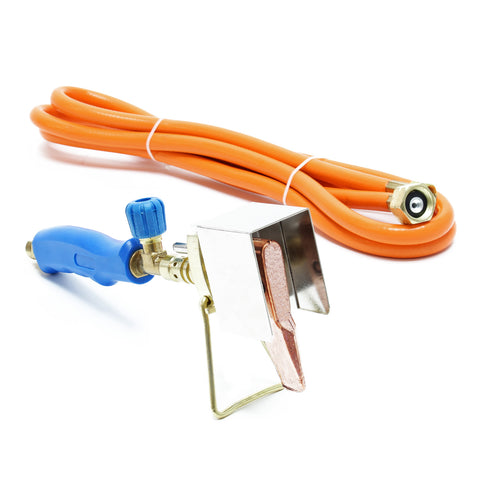 Copper hammer soldering iron for soft soldering on gutters, sheet metal and zinc