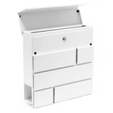 Design Mailbox V15 white Letterbox Postbox Pillar Letter Mail Box