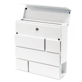 Design Mailbox V15 white Letterbox Postbox Pillar Letter Mail Box